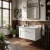Old London Ashwick 800mm 1-Drawer Wall Hung Vanity Unit with Marble Top Basin | Thumbnail Image