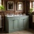 Old London Ashwick 1200mm 4-Door Floor Standing Vanity Unit with Twin Marble Top Basin | Thumbnail Image