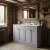 Old London Ashwick 1200mm 4-Door Floor Standing Vanity Unit with Twin Marble Top Basin | Thumbnail Image