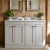 Old London Ashwick 1200mm 4-Door Floor Standing Vanity Unit with Twin Marble Top Basin | Thumbnail Image