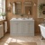 Old London Ashwick 1200mm 4-Door Floor Standing Vanity Unit with Twin Marble Top Basin | Thumbnail Image