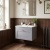 Old London Ashwick 600mm 1-Drawer Wall Hung Vanity Unit with Stone Basin | Thumbnail Image
