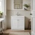 Old London Ashwick 800mm 2-Door Floor Standing Vanity Unit with Stone Basin | Thumbnail Image