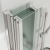 Orbit S6 Acqua Arm Five Folding Bath Screen 1500mm H x 1000mm W - 6mm Glass