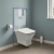 Orbit Auron Square Wall Hung Toilet 5-in-1 Bundle with Grohe Rapid SL Frame