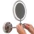 Orbit Round Wall Hung LED Makeup Bathroom Mirror 200mm Diameter