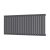 Orbit Bravo Single Designer Horizontal Radiator 600mm H x 1430mm W - Anthracite