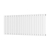 Orbit Bravo Single Designer Horizontal Radiator 600mm H x 1430mm W - White