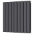 Orbit Bravo Double Designer Horizontal Radiator 600mm H x 614mm W - Anthracite