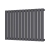 Orbit Bravo Single Designer Horizontal Radiator 600mm H x 886mm W - Anthracite