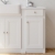 Orbit Classica Traditional Side Cabinet 400mm Wide 1-Drawer and 1-Door - Chalk White | Thumbnail Image