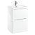Orbit Contour Floor Standing 2-Drawer Vanity Unit with Basin 600mm Wide - Gloss White