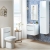 Orbit Contour Wall Hung 2-Drawer Vanity Unit with Basin 900mm Wide - Gloss White | Thumbnail Image