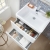 Orbit Contour Wall Hung 2-Drawer Vanity Unit with Basin 500mm Wide - Gloss White | Thumbnail Image