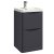 Orbit Contour Floor Standing 2-Drawer Vanity Unit with Basin 500mm Wide - Graphite Grey