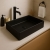 Orbit Core Rectangular Countertop Basin 520mm Wide 0 Tap Hole - Matte Black