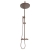 Orbit Core Thermostatic Bar Mixer Shower with Shower Kit and Fixed Head - Brushed Bronze
