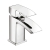 Orbit Descent Mini Mono Basin Mixer Tap with Push Button Waste - Chrome