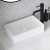 Orbit Edge Sit-On Countertop Basin with Waste Cover 500mm Wide - 0 Tap Hole