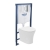 Orbit Elaris Compact Rimless Wall Hung Toilet 5-in-1 Bundle with Grohe Rapid SL Frame
