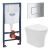 Orbit Elaris Compact Rimless Wall Hung Toilet 5-in-1 Bundle with Grohe Rapid SL Frame