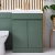 Orbit Empire Floor Standing 2-Door Vanity Unit with Basin 600mm Wide - Matt Sage Green