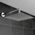Orbit Square Fixed Shower Head 300mm x 300mm - Stainless Steel