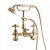 Orbit Harrogate Bath Shower Mixer Tap with Shower Kit Pillar Mounted - Aged Brass | Thumbnail Image
