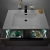 Orbit Illumo Wall Hung 1-Drawer LED Vanity Unit with Basin 600mm Wide - Matt Grey | Thumbnail Image