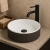 Orbit Koko Round Countertop Basin 360mm Wide 0 Tap Hole - Matte Black