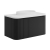 Orbit Linea Curve 1-Drawer Wall Hung Vanity Unit with Basin 900mm Wide - Matte Black