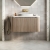 Orbit Linea Curve 900mm 1-Drawer Wall Hung Vanity Unit with Basin | Thumbnail Image