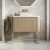 Orbit Linea Curve 900mm 1-Drawer Wall Hung Vanity Unit and Worktop with Basin | Thumbnail Image