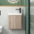 Orbit Linea Cloakroom 1-Drawer Wall Hung Vanity Unit with Basin 400mm Wide | Thumbnail Image