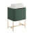 Orbit Linea Curve 1-Drawer Wall Hung Vanity Unit with Basin 600mm Wide - Reed Green