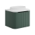 Orbit Linea Curve 1-Drawer Wall Hung Vanity Unit with Basin 600mm Wide - Reed Green