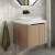 Orbit Linea Curve 1-Drawer Wall Hung Vanity Unit with Basin 600mm Wide | Thumbnail Image