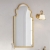 Orbit Harrogate Traditional Bathroom Mirror 830mm H x 500mm W - Aged Brass
