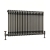 Orbit 2 Column Designer Horizontal Radiator 600mm H x 1010mm W - Raw Metal