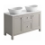Orbit Harrogate Montpelier Vanity Unit with Worktop 1200mm Wide and Two Countertop Basin