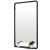 Orbit Noire Soft Square Bathroom Mirror with Shelf 900mm H x 500mm W - Black