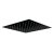 Orbit Noire Square Fixed Shower Head 300mm x 300mm - Stainless Steel/Matt Black