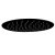 Orbit Noire Round Fixed Shower Head 200mm Diameter - Matt Black