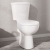 Orbit Pronto Close Coupled Toilet with Push Button Cistern - Soft Close Seat