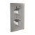 Orbit Recessed Thermostatic Round Concealed Shower Valve Dual Handle - Chrome
