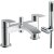 Orbit Reno Bath Shower Mixer Tap Pillar Mounted with Kit and Wall Bracket - Chrome