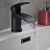 Orbit Reno Mini Mono Basin Mixer Tap with Push Button Waste - Matt Black
