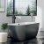 Orbit Riviera Noire Freestanding Bath 1655mm x 750mm - Matt Black Base