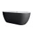Orbit Riviera Noire Freestanding Bath 1655mm x 750mm - Matt Black Base