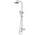 Orbit Rondo Thermostatic Rigid Riser Shower Kit with Bath Filler - Chrome